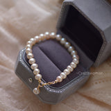14K Gold Natural Pearl Bracelet – Jewelry Gift Ideas — 8