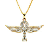 Golden Hip Hop Angel Wings Diamond Pendant – Jewelry Gift Ideas — 1