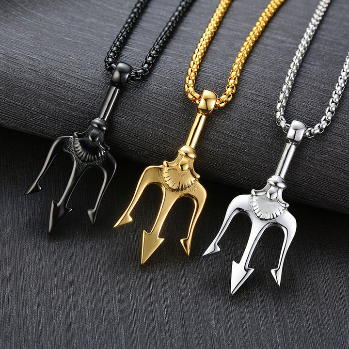 Neptune's Trident Necklace Retro Mythical Sea – Jewelry Gift Ideas — 1