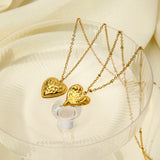 Irregular Peach Heart Pendant Necklace 18K Gold – Jewelry Gift Ideas — 7