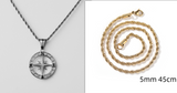 Stainless Steel Compass Circular Necklace – Jewelry Gift Ideas — 10