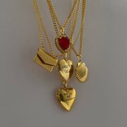 Shell Titanium Steel Album Necklace Opening – Jewelry Gift Ideas — 1