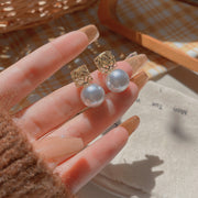 Silver Post Vintage French Pearl Earrings – Stylish Gifts — 4
