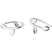 Silver leaf earrings – Practical Gifts — 7