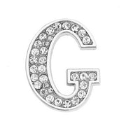 30mm Chrome Color White Diamond Letters Pet Collar – Stylish Gifts — 16