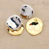 French Retro Personalized Metal Irregular Ear Studs – Stylish Gifts — 9