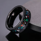Mens Ring In Tungsten Carbide Featuring A Patterned – Gift Ideas — 2