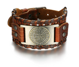 Beowulf Regalia Leather Buckle Arm Cuff With Metal – Everyday Gifts — 3