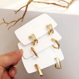 Circle Hoop Golden Metal Earrings for Women – Gifts for Her — 1
