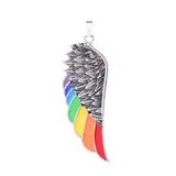 Stainless Steel Wing Pendant Necklace Dripping – Jewelry Gift Ideas — 9