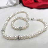 8-9mm Pearl Necklace Bracelet Set – Jewelry Gift Ideas — 1