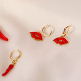 Red Pepper Lips Personality Fashion Earrings Female – Stylish Gifts — 4