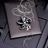 Crystal flower wild pendant necklace – Jewelry Gift Ideas — 2