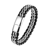 Stainless steel leather hand-woven rope – Unique Gift Ideas — 1