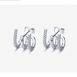 Three-layer silver earrings – Practical Gifts — 2