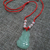 Glass Buddha Guanyin Red Rope Pendant Necklace – Jewelry Gift Ideas — 7