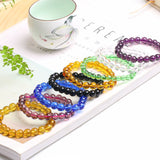 Faux Crystal Single Loop Glass Bracelet – Jewelry Gift Ideas — 2