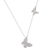 925 Silver Butterfly Necklace And Clavicle Chain – Jewelry Gift Ideas — 2