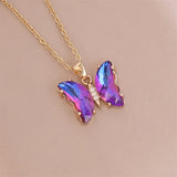Gradient Butterfly Necklace Women's Fashion – Jewelry Gift Ideas — 3