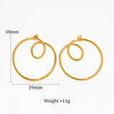 Streamlined Earrings Stainless Steel Geometric – Unique Gift Ideas — 8