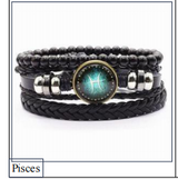 Vintage Braided Leather Cord Set Bracelet – Jewelry Gift Ideas — 7