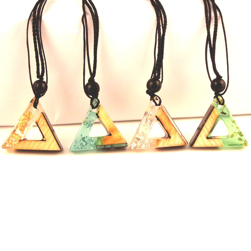 Solid wood resin pendant – Jewelry Gift Ideas — 1