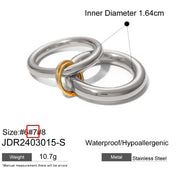 Stainless Steel Layered Pearl Ring With A High-end – Stylish Gifts — 8