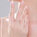Women's Fashion V-shaped S925 Sterling Silver Ring – Stylish Gifts — 1