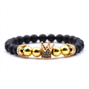 Crown volcanic stone bracelet – Jewelry Gift Ideas — 3