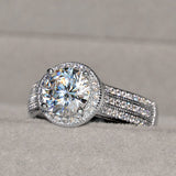 Classic Lotus Diamond Ring for Wedding Diamond – Gifts for Couples — 5