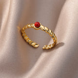 Round White Turquoise Ring For Women – Gifts for Her — 10