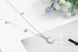 Moon star with diamond clavicle chain – Meaningful Gifts — 4