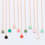 Dyed Jade Water Drop Pendant Necklace – Jewelry Gift Ideas — 1