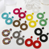 Retro Color Bead Earrings For Women – Gifts for Her — 18