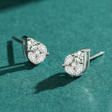 Water Drop Shape Full Drill Earrings Simple – Holiday Gift Ideas — 1