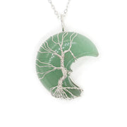 Natural Crystal Moon Pendant – Jewelry Gift Ideas — 17