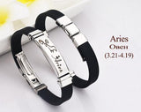 12 constellation silicone stainless steel – Jewelry Gift Ideas — 12