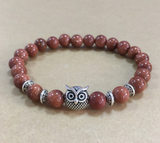 Natural Stone Owl Head Yoga Bracelet – Jewelry Gift Ideas — 17