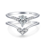 Silver Fashion Personality Can Wear A Two-piece Ring – Stylish Gifts — 6