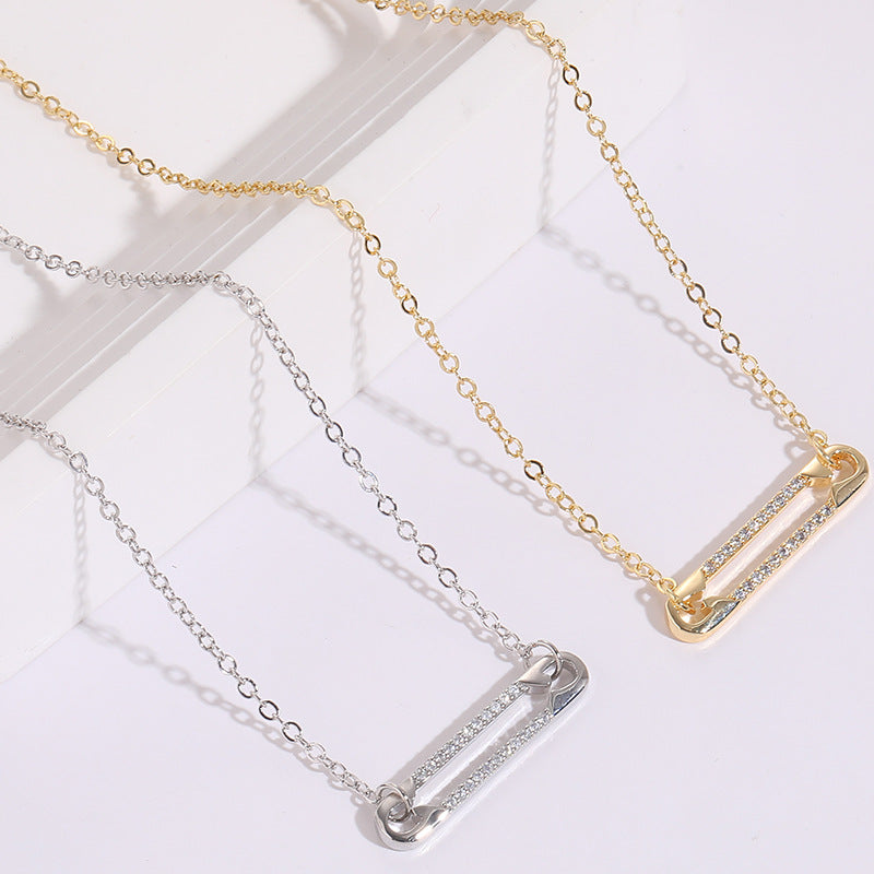 Pin Zircon Pendant Clip Personalized Design – Jewelry Gift Ideas — 1