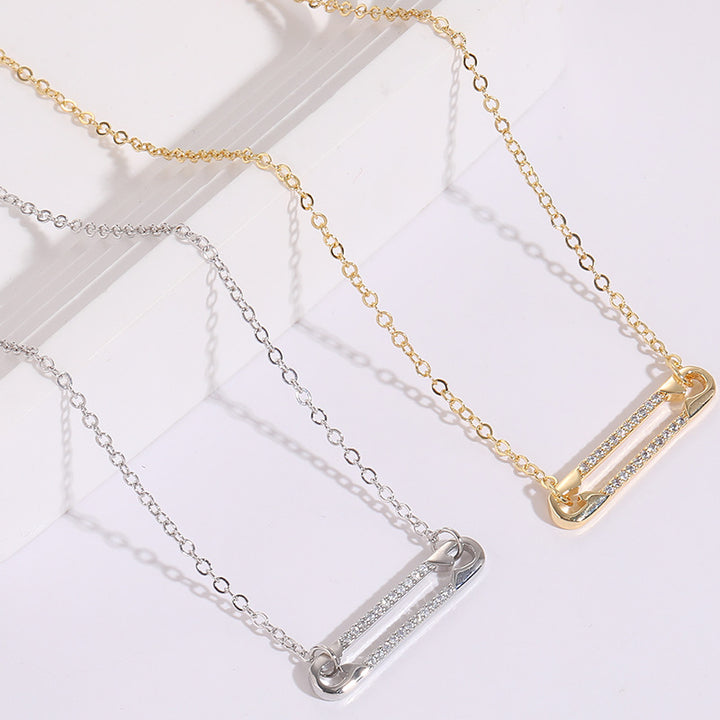 Pin Zircon Pendant Clip Personalized Design – Jewelry Gift Ideas — 1
