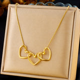 Simple Gold-plated Love Connection Pendant Chain – Jewelry Gift Ideas — 1