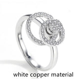 Sterling Silver Gyro Flywheel Double Circle Women's – Gifts for Her — 5