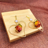 Autumn And Winter Wild Flower Earrings Mori Series – Birthday Gifts — 2