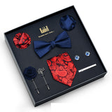 Eight Piece Tie Square Bow Tie Brooch – Jewelry Gift Ideas — 12