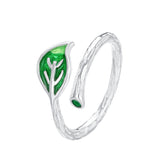 Fashion Twig Green Leaf Ring – Stylish Gifts — 2