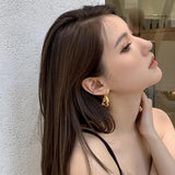 European And American Style Golden Twist Earrings – Stylish Gifts — 8