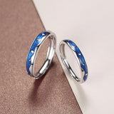 Starry Love Sterling Silver 925 Couple Ring – Gifts for Couples — 4