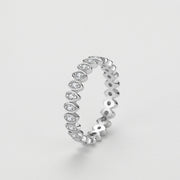 Female S925 Silver Lucky Eye Diamond-studded Ring – Gifts for Her — 1