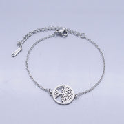 Women's Thin Chain Geometric Hollow Tree Of Life – Jewelry Gift Ideas — 2